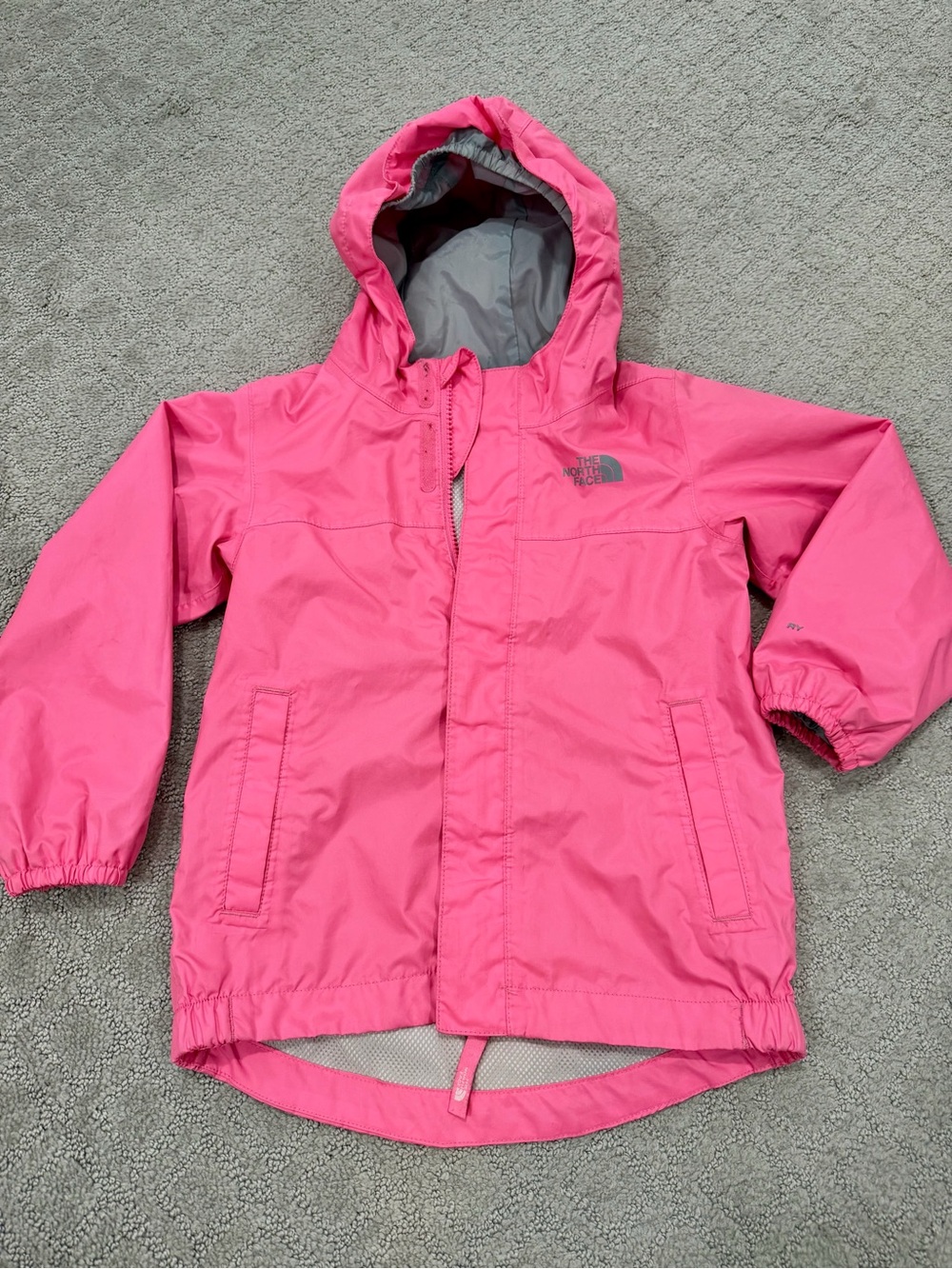The North Face Girls Pink Hooded Raincoat